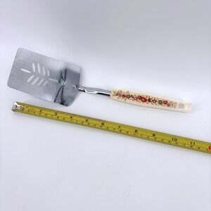 Vintage Ekco Spice of Life Slotted Metal Spatula Retro Kitchen Utensil